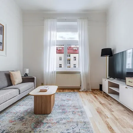 شقة Blueground Vinohrady View Nr Park Namesti Miru Prg-112
