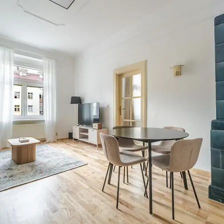 شقة Blueground Vinohrady View Nr Park Namesti Miru Prg-112
